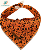Lionet Paws Dog Bandana for Small Medium Large Dogs, Cat Kerchief Blue DOIT, Triangle Bibs Scarf for Girl or Boy