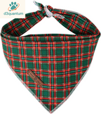 Lionet Paws Dog Bandana for Small Medium Large Dogs, Cat Kerchief Blue DOIT, Triangle Bibs Scarf for Girl or Boy