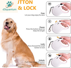 Fida Retractable Dog Leash with Dispenser and Poop Bags, 10 Ft Pet Walking Leash for X-Small Dog or Cat up to 18 Lbs, Anti-Slip Handle, Tangle Free, Reflective Nylon Tape (XS, White)