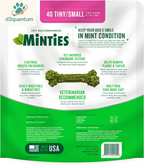 Minties Dental Chews for Small Dogs, 40 Count - Veterinarian-Recommended Mint-Flavored Treats for Dogs Weighing 5-24 lbs, Promotes Oral Hygiene by Reducing Plaque, Tartar, and Bad Breath