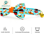 Sushi-Themed Breakaway Safety Collar and Bowtie Set for Kittens - Ideal for Weddings and Birthdays