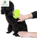 Professional Soft Silicone Grooming Brush for Dogs and Cats - Ideal for Bathing and Massaging Short or Long Hair - Purple Slicker Shedding Brush