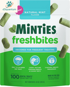 Minties Dental Chews for Small Dogs, 40 Count - Veterinarian-Recommended Mint-Flavored Treats for Dogs Weighing 5-24 lbs, Promotes Oral Hygiene by Reducing Plaque, Tartar, and Bad Breath