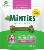 Minties Dental Chews for Small Dogs, 40 Count - Veterinarian-Recommended Mint-Flavored Treats for Dogs Weighing 5-24 lbs, Promotes Oral Hygiene by Reducing Plaque, Tartar, and Bad Breath