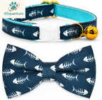 Sushi-Themed Breakaway Safety Collar and Bowtie Set for Kittens - Ideal for Weddings and Birthdays