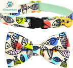Sushi-Themed Breakaway Safety Collar and Bowtie Set for Kittens - Ideal for Weddings and Birthdays