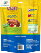 Cadet Gourmet Chicken & Apple Wrapped Dog Treats Wraps - Healthy & Natural Chicken & Apple Dog Training Treats for Small & Large Dogs - Inspected & Tested in USA (28 Oz.)