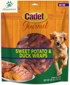 Cadet Gourmet Chicken & Apple Wrapped Dog Treats Wraps - Healthy & Natural Chicken & Apple Dog Training Treats for Small & Large Dogs - Inspected & Tested in USA (28 Oz.)