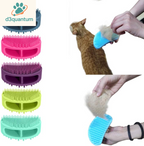 Professional Soft Silicone Grooming Brush for Dogs and Cats - Ideal for Bathing and Massaging Short or Long Hair - Purple Slicker Shedding Brush