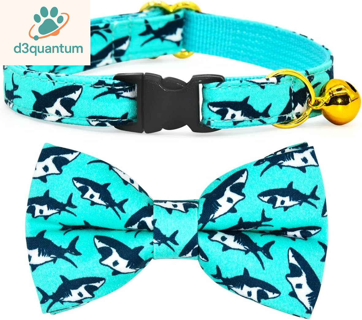 Sushi-Themed Breakaway Safety Collar and Bowtie Set for Kittens - Ideal for Weddings and Birthdays