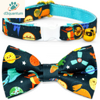 Sushi-Themed Breakaway Safety Collar and Bowtie Set for Kittens - Ideal for Weddings and Birthdays