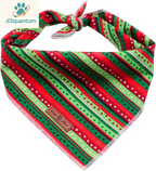 Lionet Paws Dog Bandana for Small Medium Large Dogs, Cat Kerchief Blue DOIT, Triangle Bibs Scarf for Girl or Boy